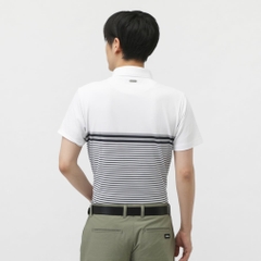 Titleist Men's Golf Wear Yarn-Dyed Panel Stripe Shirt TMPMS118J