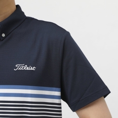 Titleist Men's Golf Wear Yarn-Dyed Panel Stripe Shirt TMPMS118J