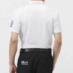FILA Men's Golf Wear Typography Style Print Short Sleeve Shirt 744604
