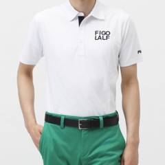 FILA Men's Golf Wear Typography Print Short Sleeve Shirt 744640