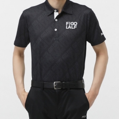 FILA Men's Golf Wear Typography Print Short Sleeve Shirt 744640