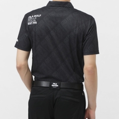 FILA Men's Golf Wear Typography Print Short Sleeve Shirt 744640