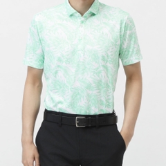 FILA Men's Golf Wear Botanical Print Short Sleeve Shirt 744606
