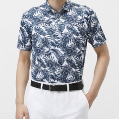 FILA Men's Golf Wear Botanical Print Short Sleeve Shirt 744606