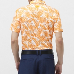 FILA Men's Golf Wear Botanical Print Short Sleeve Shirt 744606
