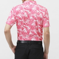 FILA Men's Golf Wear Botanical Print Short Sleeve Shirt 744606