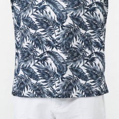 FILA Men's Golf Wear Botanical Print Short Sleeve Shirt 744606