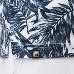 FILA Men's Golf Wear Botanical Print Short Sleeve Shirt 744606