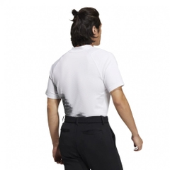 adidas Men's Golf Wear Big Logo Short Sleeve Mock Neck Shirt