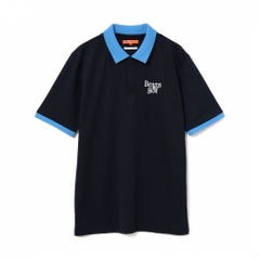 BEAMS GOLF Men's Golf Wear Under Collar Jacquard Polo Shirt 8202010344