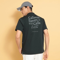 Callaway Men's Golf Wear -3°C Cool Touch Jersey Back Print Mock Neck Shirt C25134122