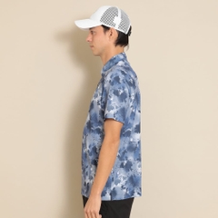 Callaway Men's Golf Wear Back Cool Spray Flower Print Short Sleeve Shirt C24134128