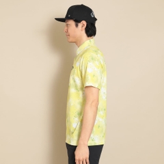 Callaway Men's Golf Wear Back Cool Spray Flower Print Short Sleeve Shirt C24134128