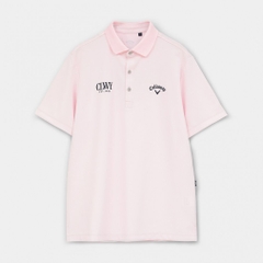 Callaway Men's Golf Wear Big Pique Stand Collar Short Sleeve Polo Shirt C26134100