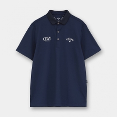 Callaway Men's Golf Wear Big Pique Stand Collar Short Sleeve Polo Shirt C26134100
