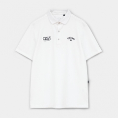 Callaway Men's Golf Wear Big Pique Stand Collar Short Sleeve Polo Shirt C26134100