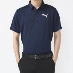 PUMA Men's Golf Wear Stretch Pique Mesh Collar CAT Polo SS 629935