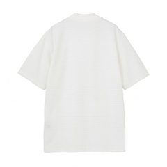 TRAVIS MATHEW Men's Golf Wear S/S Jacquard Mock Neck 7AJ026