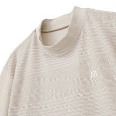 TRAVIS MATHEW Men's Golf Wear S/S Jacquard Mock Neck 7AJ026