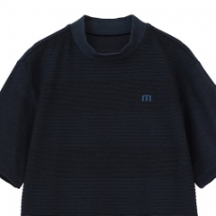 TRAVIS MATHEW Men's Golf Wear S/S Jacquard Mock Neck 7AJ026