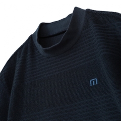 TRAVIS MATHEW Men's Golf Wear S/S Jacquard Mock Neck 7AJ026