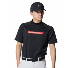 UNDER ARMOUR Men's Golf Wear UA Drive Armor Knit Short Sleeve Mock Neck Shirt 6001257