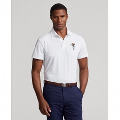 RALPH LAUREN Men's Golf Wear Custom Slim Fit Polo Bear Polo Shirt FW23-2244
