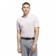 adidas Men's Golf Wear Seasonal Jacquard Short Sleeve Button-Down Shirt KA7903