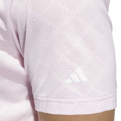 adidas Men's Golf Wear Seasonal Jacquard Short Sleeve Button-Down Shirt KA7903