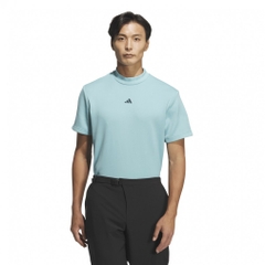 adidas Men's Golf Wear Code Chaos Mock Neck Short Sleeve Shirt LOI49