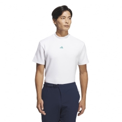 adidas Men's Golf Wear Code Chaos Mock Neck Short Sleeve Shirt LOI49