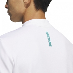 adidas Men's Golf Wear Code Chaos Mock Neck Short Sleeve Shirt LOI49