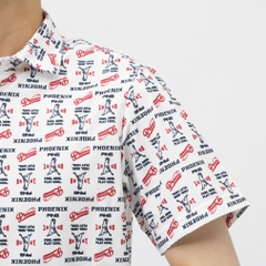 PING Men's Golf Wear Dot Mesh All-Over Pattern Short Sleeve Polo Shirt 6215260703