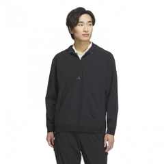 adidas Men's Golf Wear Beyond The Course Water-Repellent Ripstop Half-Zip Long Sleeve Hoodie KTN41
