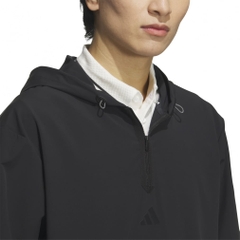 adidas Men's Golf Wear Beyond The Course Water-Repellent Ripstop Half-Zip Long Sleeve Hoodie KTN41