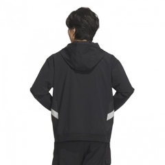 adidas Men's Golf Wear Beyond The Course Water-Repellent Ripstop Half-Zip Long Sleeve Hoodie KTN41