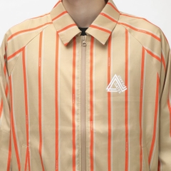 PEARLY GATES Men's Golf Wear CRAFTEVO Polyester Stretch Jacquard Ribbon Stripe Pattern 0534220905