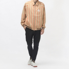 PEARLY GATES Men's Golf Wear CRAFTEVO Polyester Stretch Jacquard Ribbon Stripe Pattern 0534220905