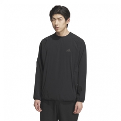 adidas Men's Golf Wear Water-Repellent Three Stripes Pullover Windbreaker JVU99