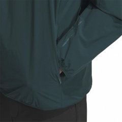 adidas Men's Golf Wear Water-Repellent Three Stripes Pullover Windbreaker JVU99