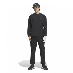 adidas Men's Golf Wear Water-Repellent Three Stripes Pullover Windbreaker JVU99