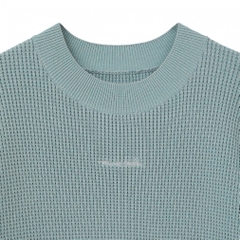 TRAVIS MATHEW Men's Golf Wear S/S Waffle mock-neck Knit 0388624605