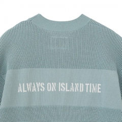 TRAVIS MATHEW Men's Golf Wear S/S Waffle mock-neck Knit 0388624605