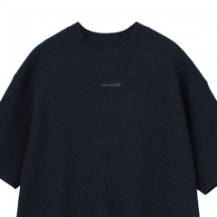 TRAVIS MATHEW Men's Golf Wear S/S Waffle mock-neck Knit 0388624605