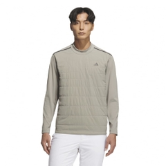adidas Men's Golf Wear adizero Frost Guard Insulated Quilt Combination Long Sleeve Mock Neck Shirt JUJ83
