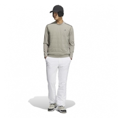 adidas Men's Golf Wear adizero Frost Guard Insulated Quilt Combination Long Sleeve Mock Neck Shirt JUJ83