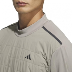 adidas Men's Golf Wear adizero Frost Guard Insulated Quilt Combination Long Sleeve Mock Neck Shirt JUJ83