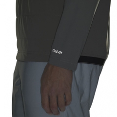 adidas Men's Golf Wear adizero Frost Guard Insulated Quilt Combination Long Sleeve Mock Neck Shirt JUJ83
