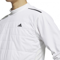 adidas Men's Golf Wear adizero Frost Guard Insulated Quilt Combination Long Sleeve Mock Neck Shirt JUJ83