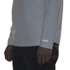 adidas Men's Golf Wear adizero Frost Guard Insulated Quilt Combination Long Sleeve Mock Neck Shirt JUJ83